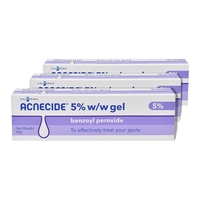 Acnecide 5% Benzoyl Peroxide gel - 30g - Pack of 3