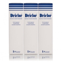 Driclor - 75ml For Excessive Sweating - Pack of 3