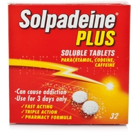 Solpadeine Plus Soluble Tablets - 32 Tablets