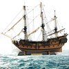 1: 96 Scale 3D Wooden Sailboat Ship Kit Home Model Decoration Sailing Boats Model Xmas DIY