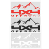 1 Pair Auto 4x4 OFF ROAD Aufkleber 15"x 7.5" Sticker Tuning Decal Universal