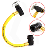 10-1/2" R134A AC Auto Air Conditioning Recharge Hose Refrigerant Can Tap 600 PSI