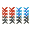 10 Pairs KINGKONG/LDARC 1545 40mm 4-blade Propeller 1.0mm Hub for TINY 7 7X Snapper7 Mobula7 TRASHCAN RC Drone