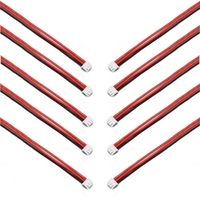 10 Pieces 2.54XH 22AWG 13CM 2S 3Pin Balance Cable Silicone Wire for Lipo Batteries