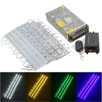 100PCS 5 Colors SMD5050 LED Module Store Strip Light Front Window Lamp + Power Supply + Remote DC12V