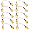 10pcs 120mm Low Loss Antenna Extension Cord Wire Fixed Base SMA For RC Drone