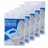 10Pcs/1Set Disposable Paper Toilet Seat Covers Camping Loo wc Bacteria-proof Cover for Travel,  Camping Bathroom