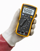 115C Digital Multimeter AC/DC Voltage to 600V 10A, Measures Resistance, Continuity, Frequency, Capacitance, Holster and Silic