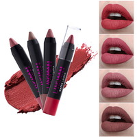 12 Colors Lip Stick Pen Matte Velvet Non Stick To Cup