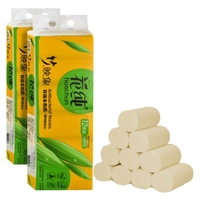 12 Rolls Toilet Paper Soft Bath Toilet Roll Paper 4layers Household Rollss Paper Wood Pulp Face Tissue