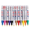 12Pcs All Color Tyre Permanent Paint Pen Tire Metal Outdoor Marking Ink Marker Trendy