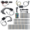 12Pcs Motorcycle 108 LED Atmosphere Under Glow Light RGB Neon Strip Wireless Remote Control