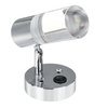 12V-24V Button Control LED Reading Spot Light Swivel Bedside Wall Lamp For RV Boat Caravan Motorhome Camper