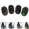 12V 30A 3-Pin SPST ON OFF Rocker Switch with LED Illuminated Light Green/Yellow/Blue/Red/White for Car Van Boat