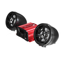 12V bluetooth Motorcycle Audio Speaker Sound System Alarm MP3 player FM Radio