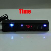 12V Car Cigarette Lighter Socket USB Adapter Charger + Digital Voltmeter LED