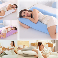 130X70CM U Shape Pillows Comfortable Body Pillow Women Side Sleepers Cushion