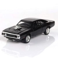 1:32 Dodge Classic Alloy Pull-back Car with Sound and Light Diecast Car Model Toy