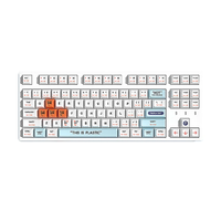 135 Keys Agent Plastic Theme Keycaps Set XDA Profile PBT Sublimation Key Caps Suitable for 61/68/75/84/87/89/96/98/100/1