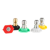 1/4" Stainless Steel 4000 Psi 0/15/25/40/65 Degree Quick Connect High Pressure Spray Tip Nozzle