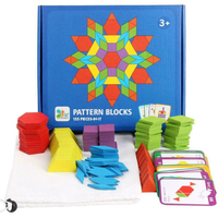155pcs Kids Colorful Wood Jigsaw Puzzle IQ Game Intelligent Educational Toys Brain Intelligent Educational Toys for 3Y+