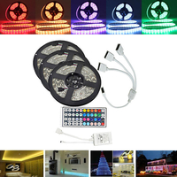 15M SMD5050 Waterproof RGB 450 LED Strip Tape Light Kit + 44 Keys Controller + Cable Connector DC12V