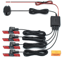 16.5mm Flat Sensor Car Reverse Parking System Front Rear Radar Detector With LED Display