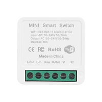 16A Mini Smart Wifi DIY Switch Support 2 Way Control Smart Home Automation Module Work with Alexa Google Home Smart Life