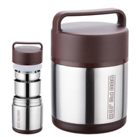 1.6L/1.8L/2L Vacuum Insulated Lunch Box Stainless Steel Jar Hot Cold Thermos Food Container