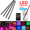 18 LED Colorful Car Interior Floor RGB Strip Light Bar Neon Lamp Remote Control