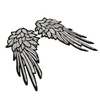 1Pair Iron-On Embroidered Patch Large Angel Wings Applique Motif Sequins Clothes Decorations
