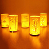 1PC New LED Retro Creative Parchment Carved Table Lamp Infrared Remote Control Battery Driven USB Charging Atmosphere Fa