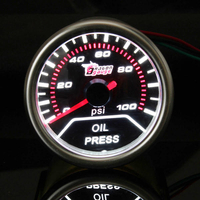 2" 52MM Universal Auto Red LED Oil Pressure Car Gauge Meter
