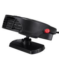 2-In-1 24V Car Auto Portable Electric Heater Heating Cooling Fan Defroster Demister 360 Degree Rotation Universal