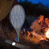 2 In 1 Multifunction 4000V 1200mAh Electric Mosquito Swatter Mosquito Dispeller Mosquito Killer Racket Mini LED Flashlig