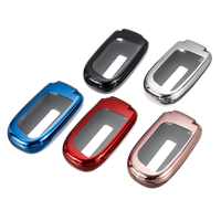 2 IN 1 TPU Remote Key Case Cover Fob w/ Protective Film For Dodge Charger Jeep