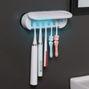 2 in 1 UV Light Electric Toothbrush Sterilizer Holder Automatic Toothbrush Drying Ultraviolet Sterilization for Family D