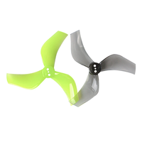 2 Pairs Gemfan Hurricane D75S-3 Ultra-Light 3 Inch 3-Blade Propellers PC for High-Powered RC FPV Racing Drone Performanc