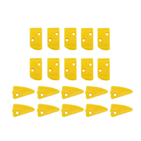 20pcs Yellow Plastic Leverless Protection Finger & Triangle Inserts For Tire Changers