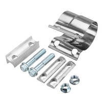 2.5" Stainless Steel Lap Joint Band Exhaust Clamp For Catback Muffler