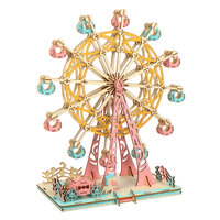 295PCS 3D Wooden Laser Cutting Dream Ferris Wheel Three-dimensional DIYEducational Jigsaw Puzzle Toy