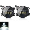 2pcs 4inch 12 LED Auxiliary Spot Passing Lamp Fog Headlights For Harley