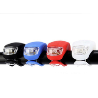 2PCS Black Bicycle BikeLight Waterproof Silicone LED Flashlight