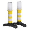 2PCS LED Car Emergency Warning Light Roadside Flash Flares Beacon Safety Strobe Lamp with Magnet Base for Traffic Warnin