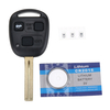 3 Buttons Remote Key Fob Case Shell w/ Battery For Lexus IS200 GS300 LS400 RX300