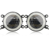 3 in 1 Universal Car 3.5 Inches LED Fog Lights Angel Eyes Daytime Running Lights