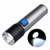 3 Modes Zoomable USB Rechargeable Portable EDC Flashlight Built-in 18650