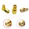 3 PCS Whole Set RP-SMA Male to RP-SMA Female Antenna Connector Adapter Straight Right Angle 45/90/135 Degree ALL in One