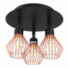 3 Way Ceiling light Modern G9 Copper Cage industrial Pendant Lamp Shade Spotlight Home Decorations
