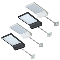 30/36LED Solar PIR Motion Sensor t WallLight Security Lighting with Pole for Outdoor Garden Street Lamp